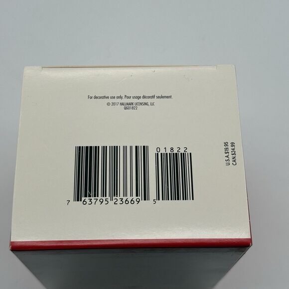 Vtg 2017 Hallmark Winter Cardinal QGO1822 Glass Orb Metal Bird Keepsake Ornament - Picture 11 of 12